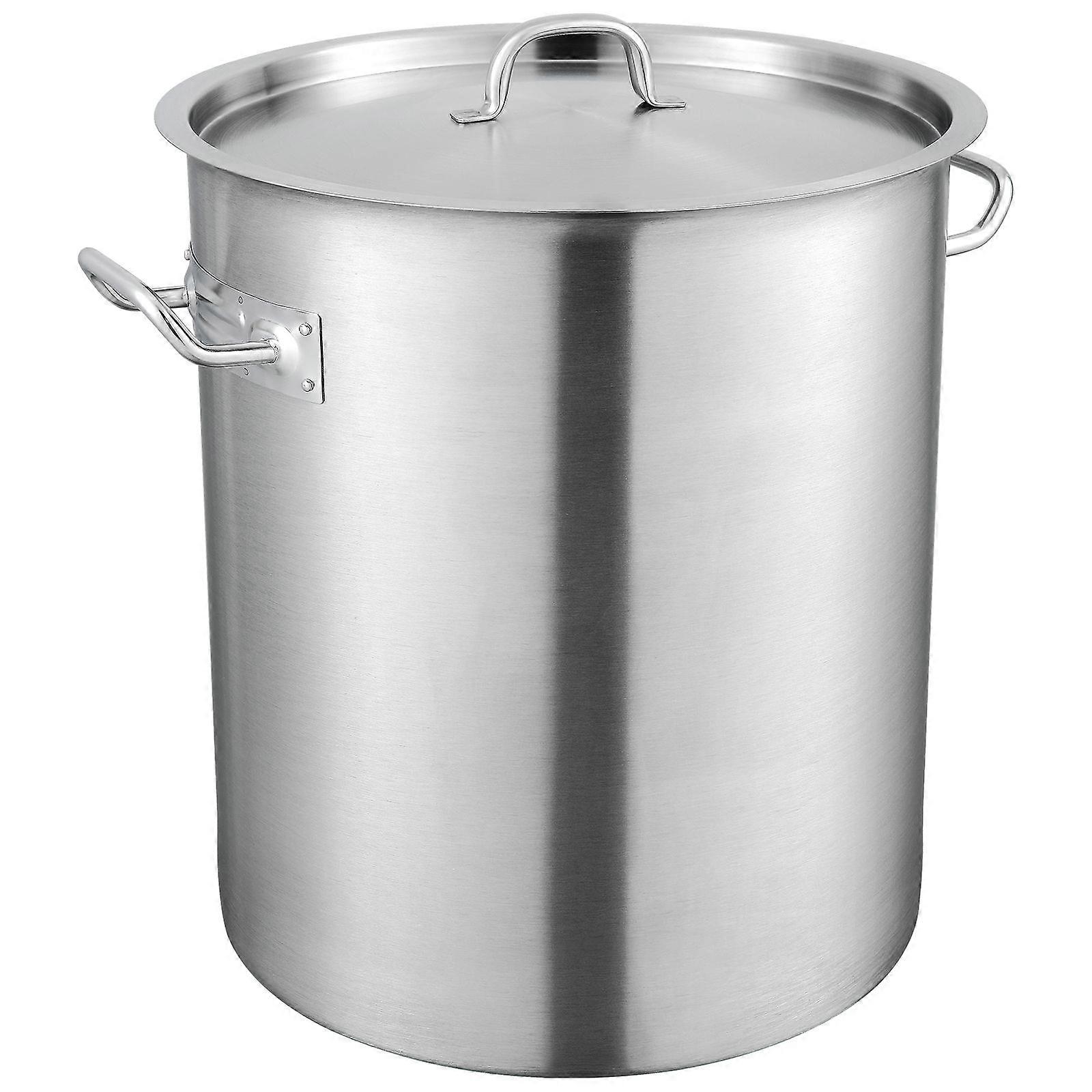 Stainless Steel Stockpot, 42 Quart, Multipurpose Cookware Sauce Pot with Lid & Handle,for Large Groups Events