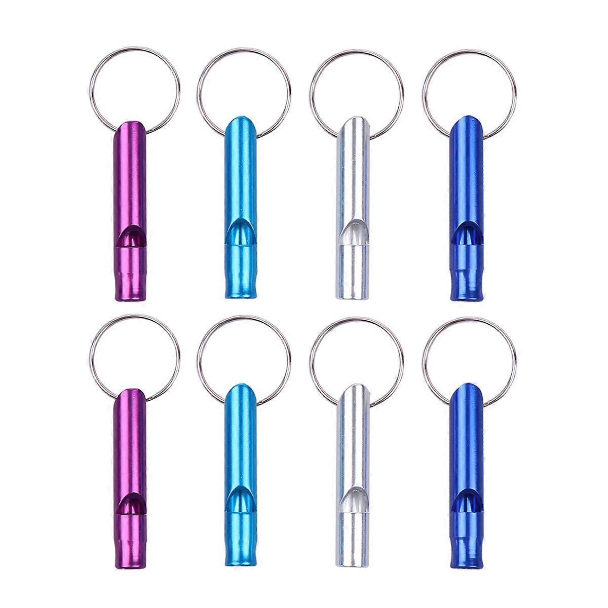 Emergency Whistle Survival Whistles for Hiking Camping Climbing Anti- Surface Training Tool with Key Ring 20Set