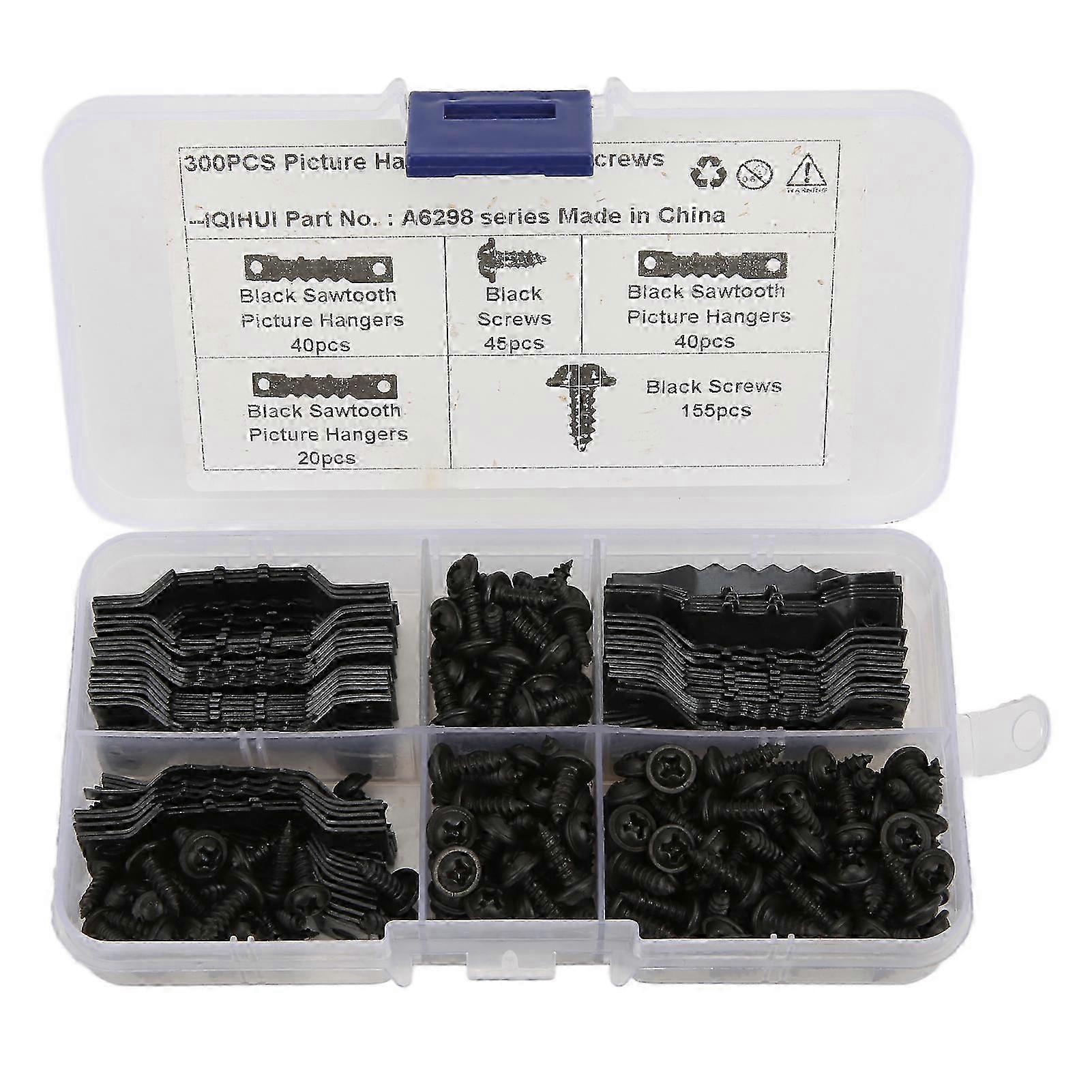 100Pcs Rust-Resistant Picture Hangers for Various Brands with 200Pcs Screws, Durable Seamless Design