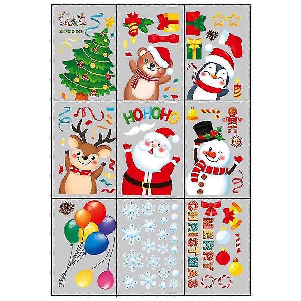 Christmas Snowflake Window Clings for Party Decorations