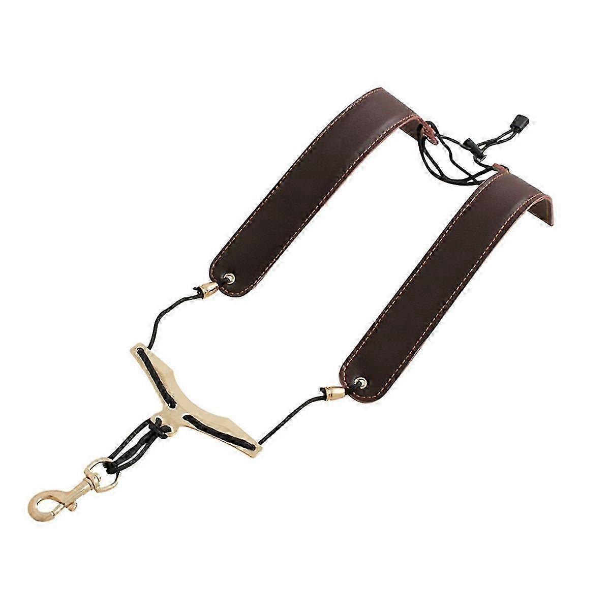 Foldable PU Leather Shoulder Strap for Wind Instrument Accessories