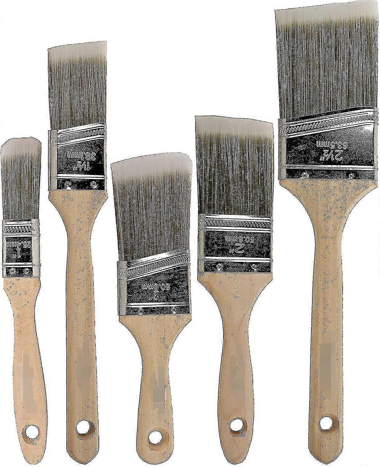 Paint Brushes 5 Pack Variety Angle Paint Brushes