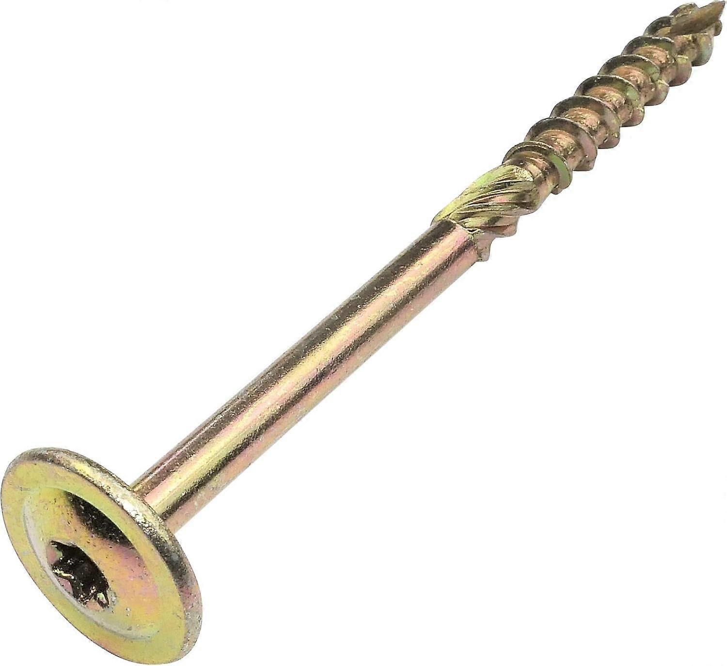 Lot of 50 Wood screws Ø8x120mm   with large rounded head   with Т40 star recess