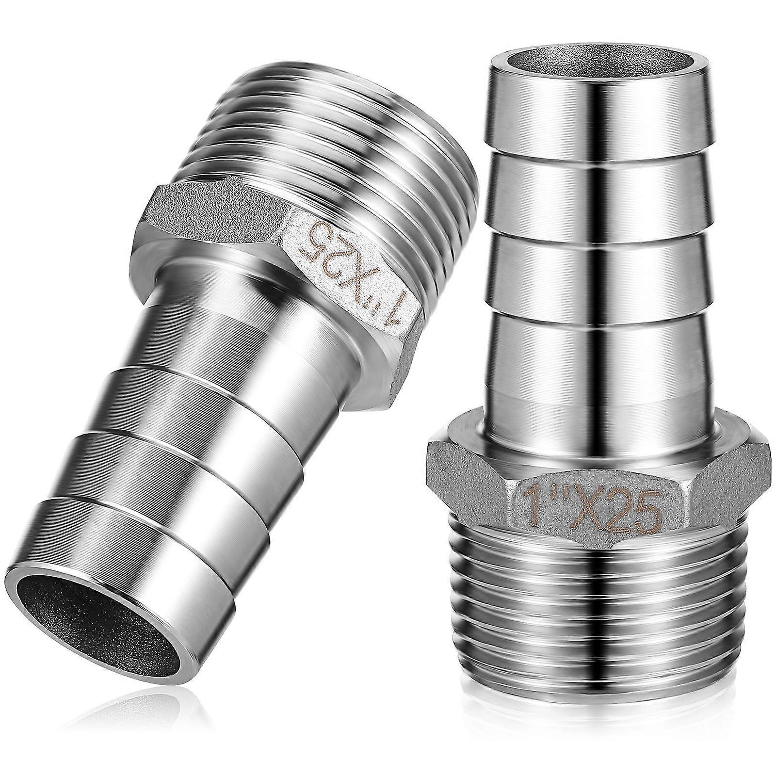 Hose Connector Repair Lasting Use For Residential Applications Silver 32mm Thread Outer Diameter Wide Application 2Pcs