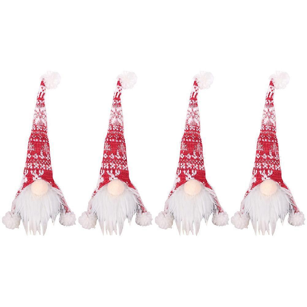 Festive Bottle Covers Multi Colored Christmas Dinner Table Decoration 4Pcs