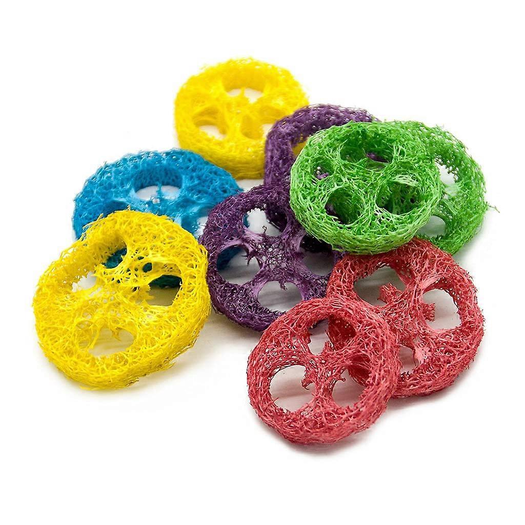 Natural Handmade Loofah Chew Toys for Small Animals – 20 Pack, Safe for Digestion, 100% Natural, Eco-Friendly