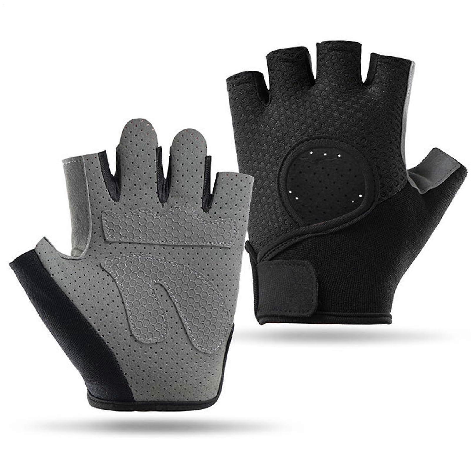 Training gloves for indoor and outdoor use, hand protection, climbing, weightlifting – black.