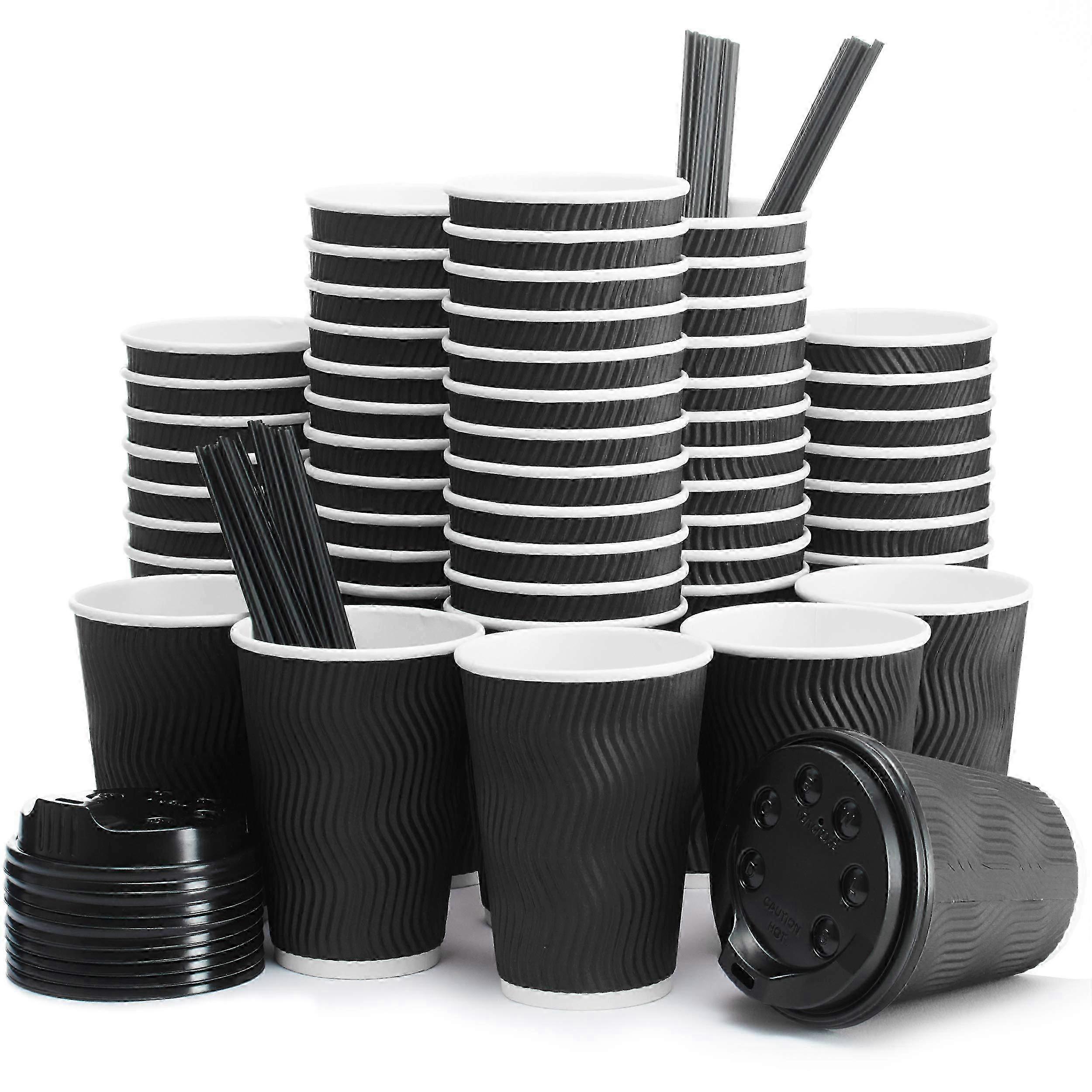 Isolerte engangskaffekopper for varme drikker 12 oz