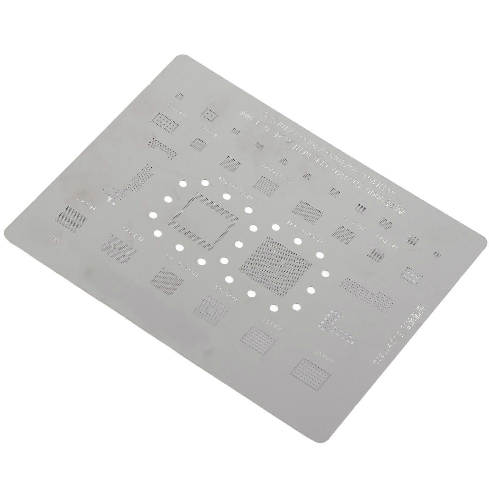 BGA Reballing Stencil Template Stainless Steel Portable High Temperature Resistant Reballing Rework Net for Mate 40