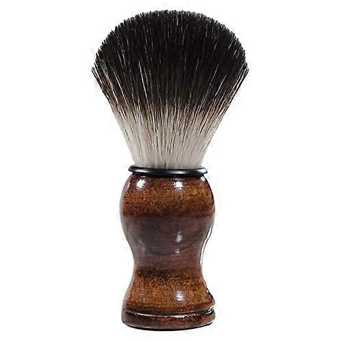 Men's Shaving Brush with Wooden Handle - High Quality Face Cleaning Device for Safety Razor, Ideal Grooming Tool