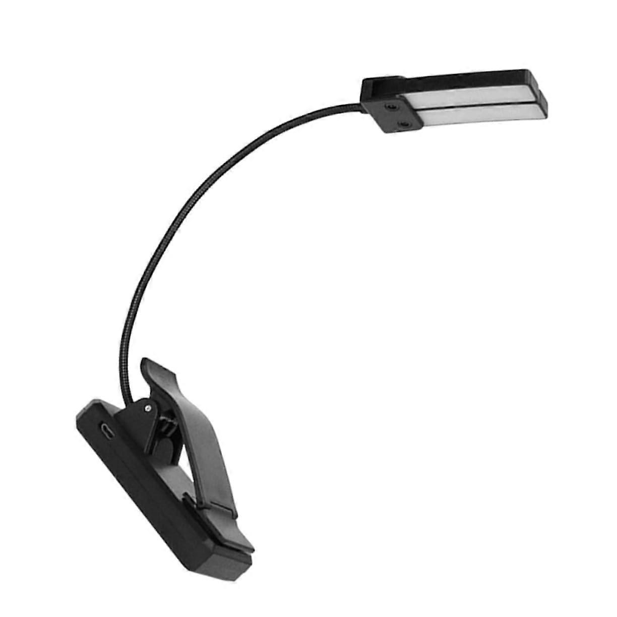 LED Piano Lamp with Flexible Arm, Rechargeable USB Table Lamp for Musicians, Eye-Friendly Reading Light for Music Stand and Desk