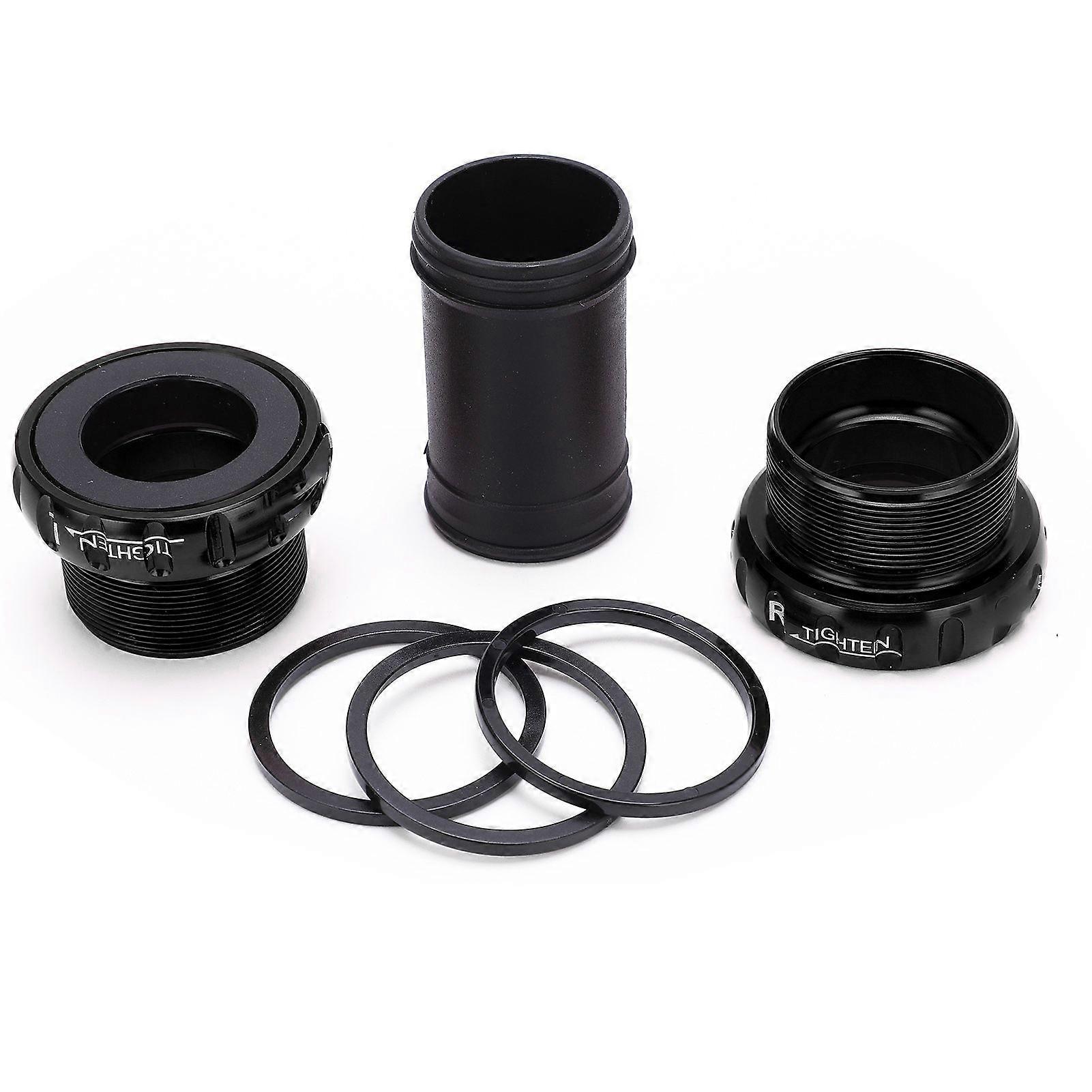 Bike Bottom Bracket Light Weight Replaceable Practical Cycling Component for Folding BicycleBlack YMQX)