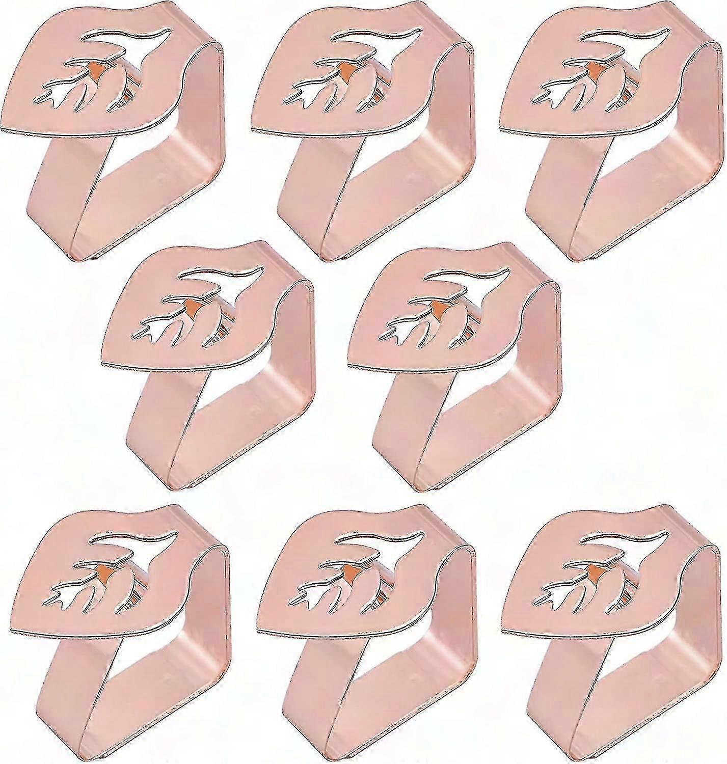 8PCS Stainless Steel Tablecloth Clips for Secure Hold