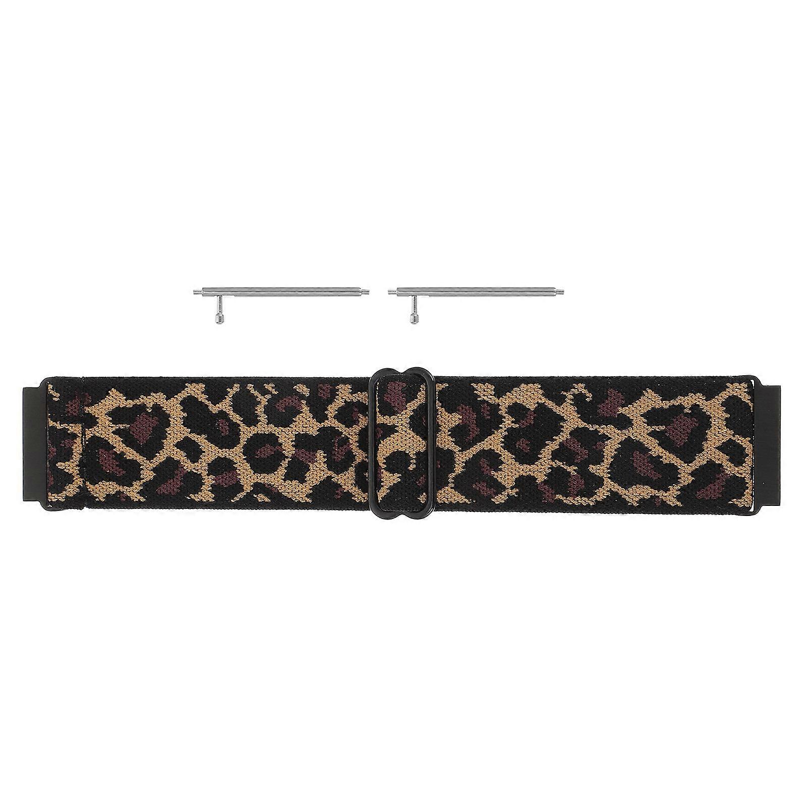Watch Wristband Replacement Strap Silicone Leopard For Men Women 1Set