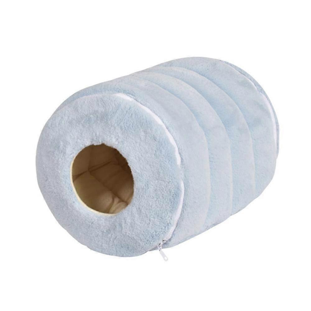 Dog Kennels, Cat Beds, Cat Caves, Dog Kennel, Breathable, Cylindrical Cat Nest, Comfortable Puppy House, Folding Pet Accessories Blue
