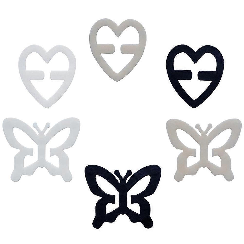 Non-Slip Bra Buckle Heart Shape Invisible Design 60Pcs