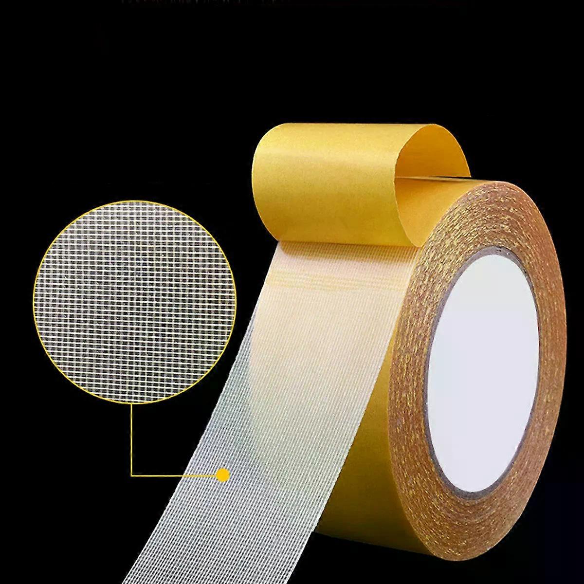 Super Thin Strong Fixation Double Sided Adhesive Tape Heavy Duty Translucent Mesh Waterproof Traceless Powerful Grid Carpet Tape