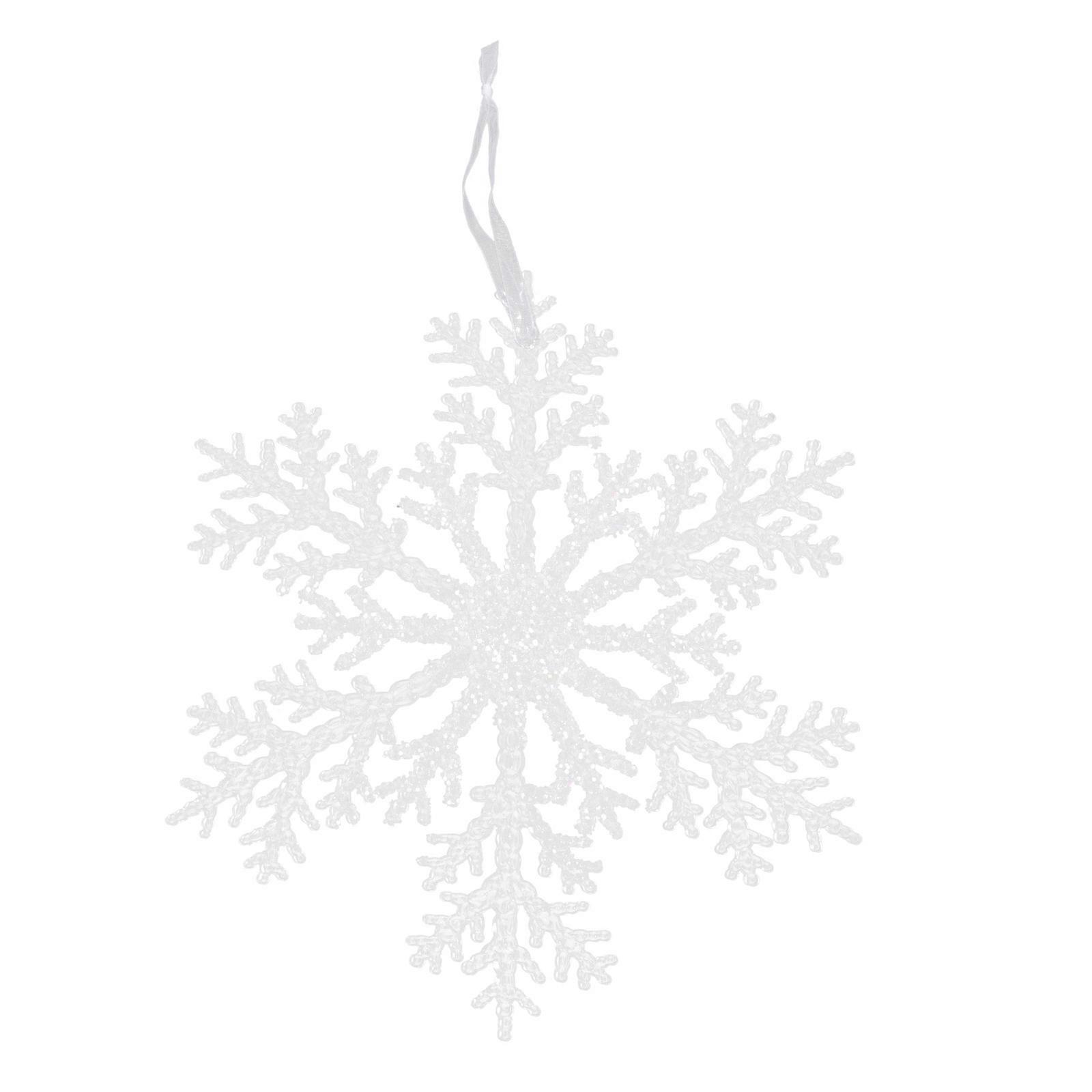 Hanging Decor Holiday Hanging Decor Christmas Style Ornament Transparent 25X25X0.2CM Photo Prop 1Pack