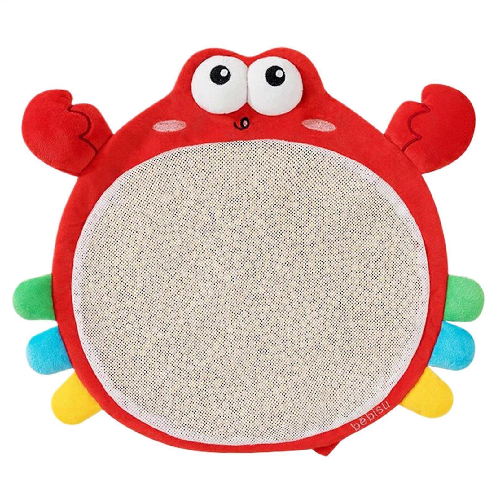 Calming Sensory Toy Crab-Shaped Soy-Filled Tactile Toy For Stroller And Home Use, Promotes Hand-Eye Coordination