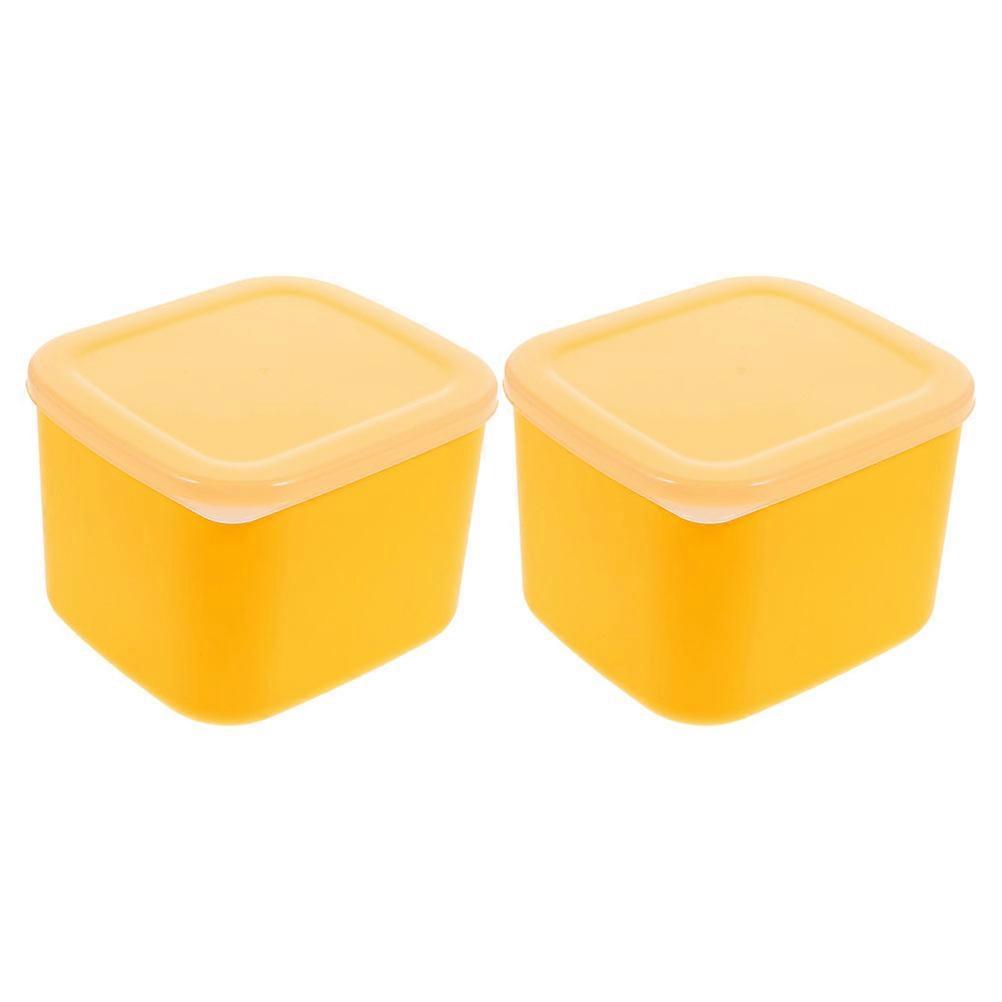 Multi-Function Cheese Boxes Cheese Storage Containers Accessories 2Pcs