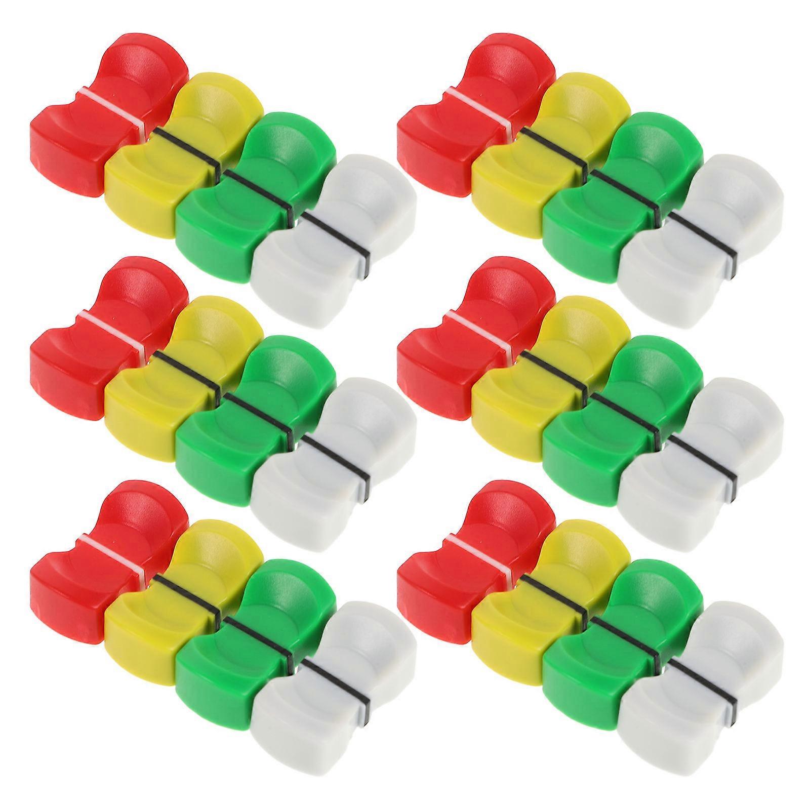 50pcs Durable Console Mixer Slider Knob Caps Replacement Parts for Audio Mixers – Easy Installation, Versatile Design for Potentiometer Controls to