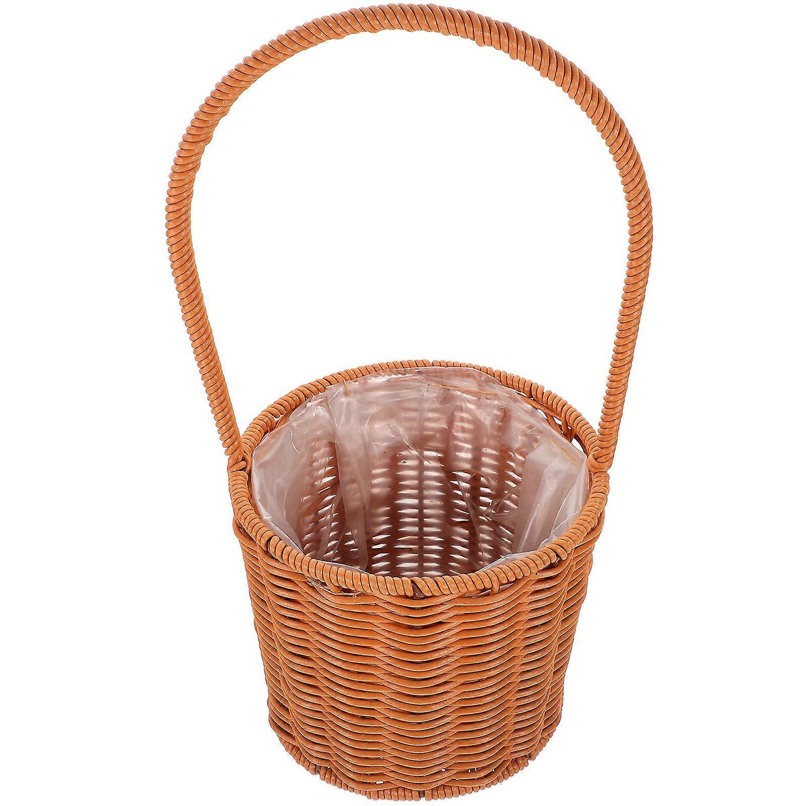 It seems like you're looking for information or a description related to a **woven storage basket with a handle**, possibly for use as a **picnic