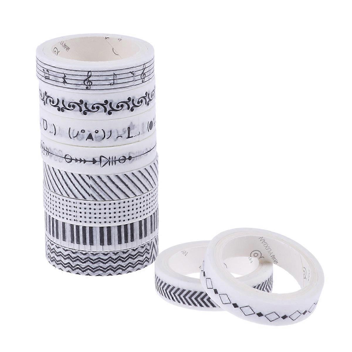 Decorating Tape Paper Tape for Scrapbooking 10Pcs Set