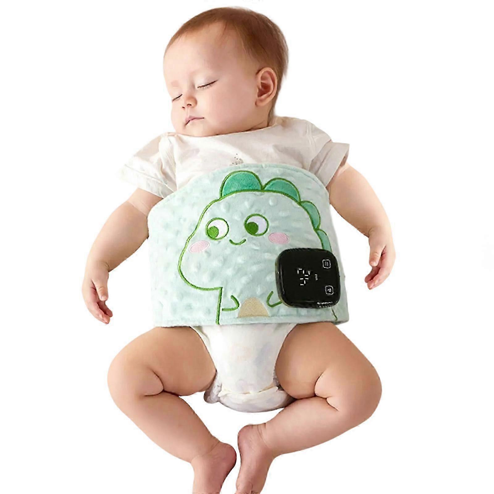 unbrand Cartoon Baby Bellyband Breathable Tummy Wrap Belt 7-Speed Vibration Adjustable Infant Stomac