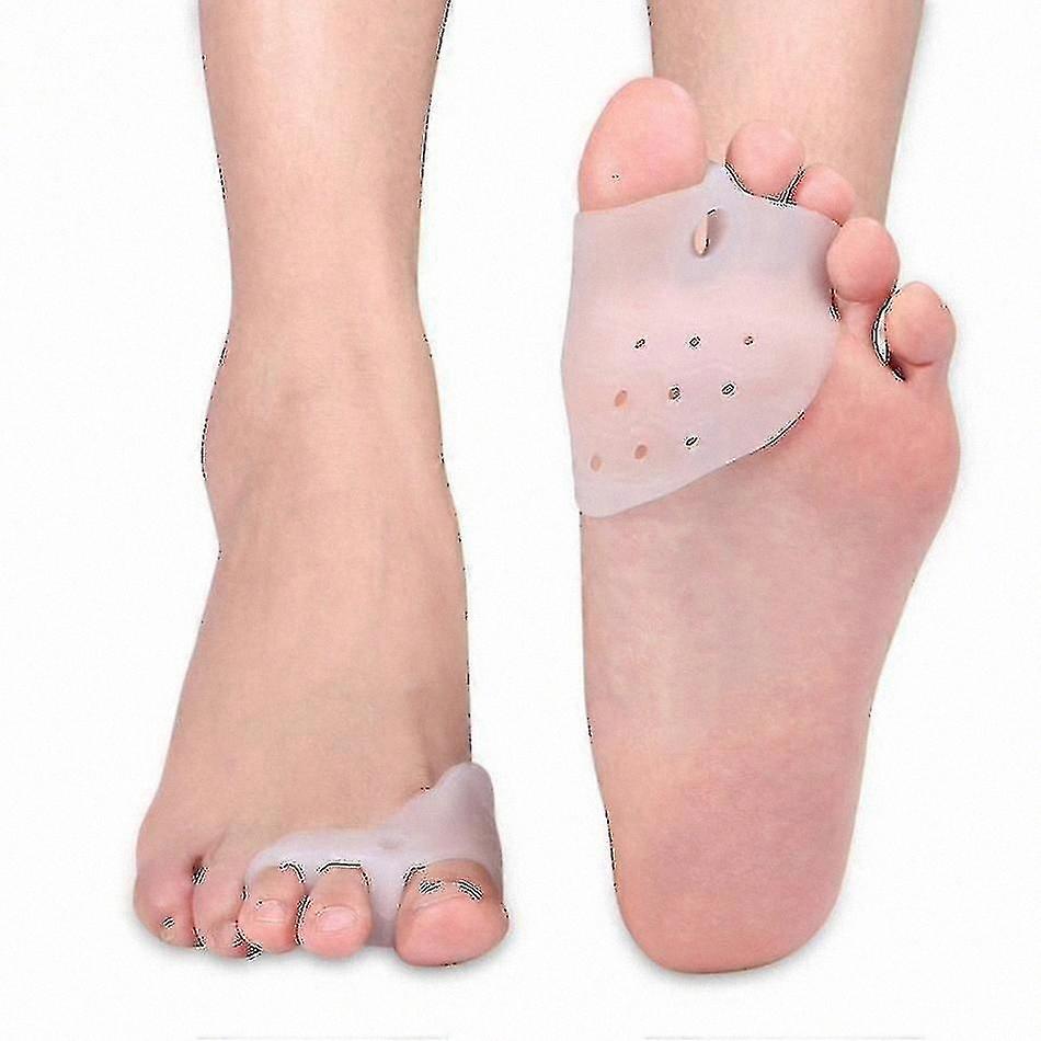 Gel Toe Separator Bunion Fixer Hammer Toe Alignment Forefoot Pad Cushions Toe Alignment Tool