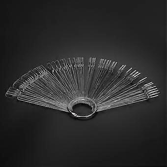 False Display Nail Art Fan Wheel Polish Practice Tip Sticks Design Decor Sets