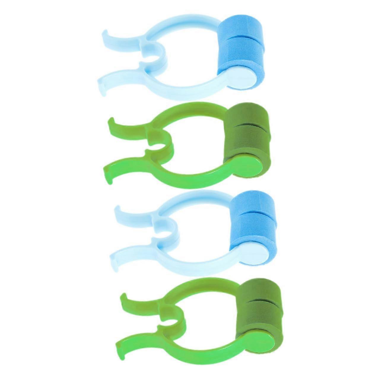 Nosebleed Clips for Adults - Pack of 4 Portable Nose Stopper Clips for Lung Breathing Training - Adjustable Fit