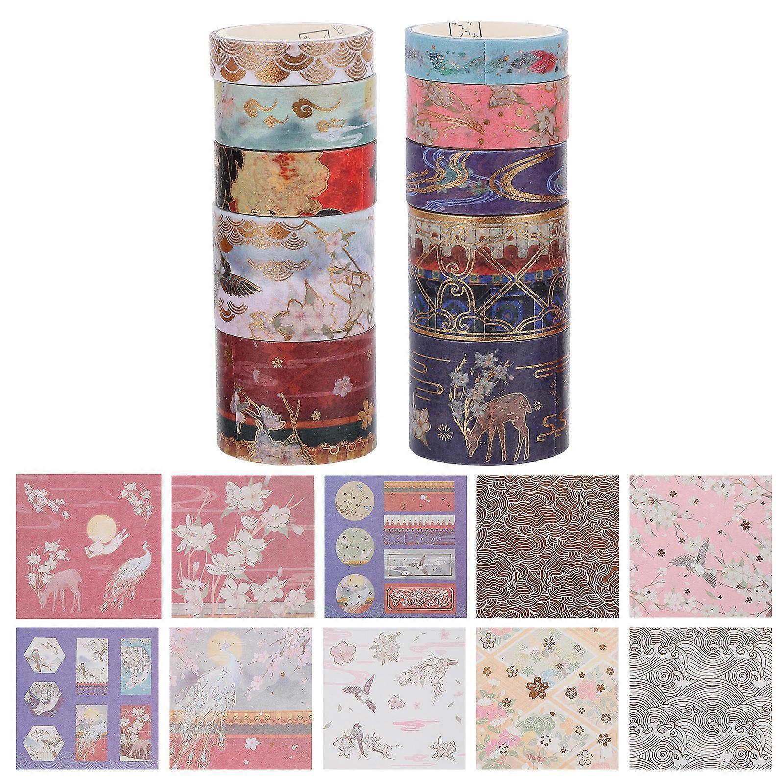 1 Set Decorative Washi Tape with Stickers   Premium Adhesive Craft Tapes for Scrapbooking, Journaling & DIY Projects   Chic Patterns, Easy to Use