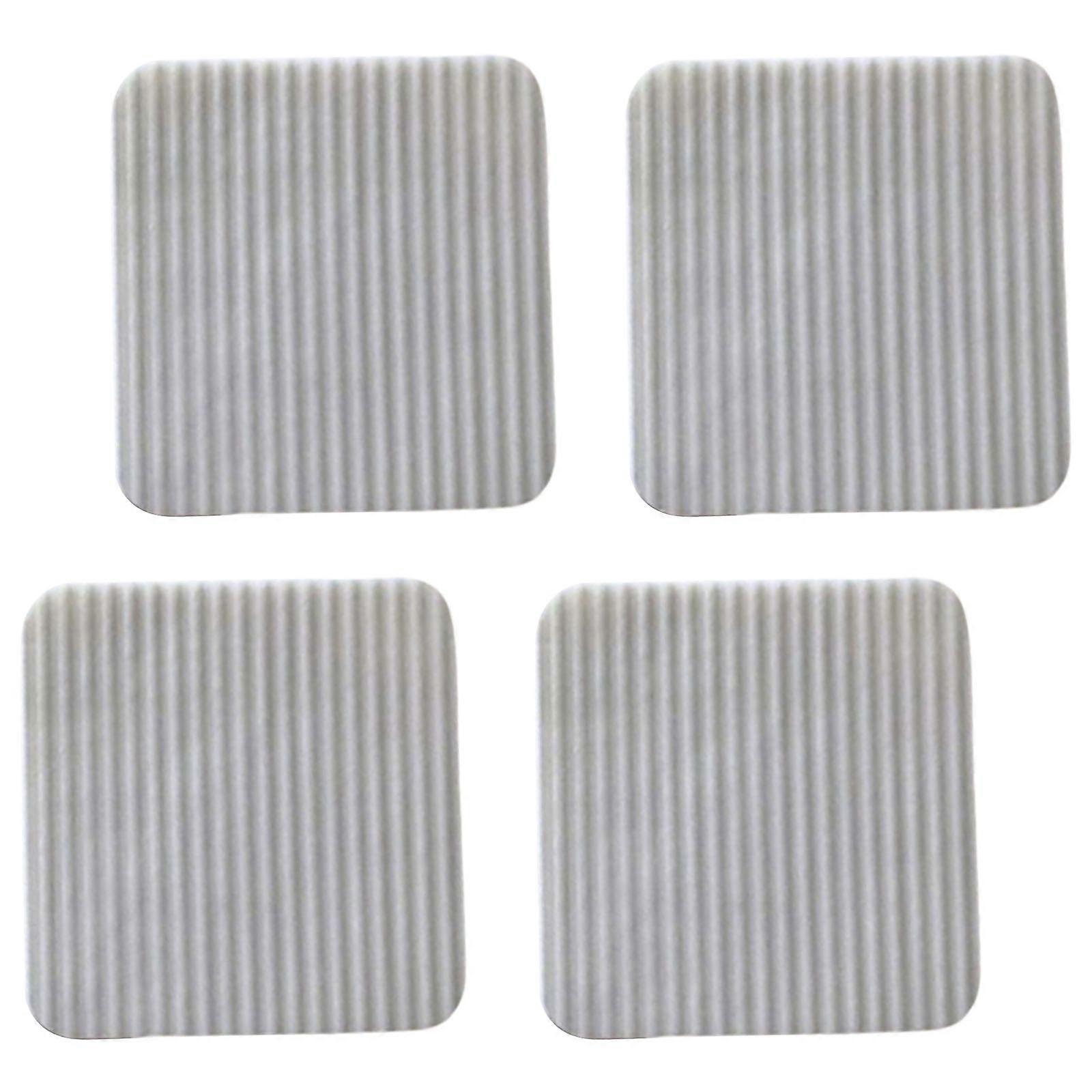 Reusable Carpet Antislip Pads Washable No Residues Underlay Secures Hold Hardwood Floor Protectors Rug Grippers Set of 4 Multicolor