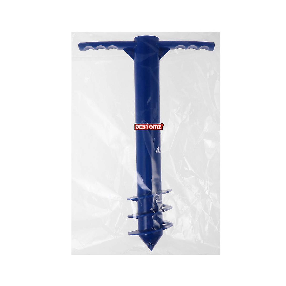 Blue Beach Umbrella Anchor with Strong Plastic Material for Firm Ground Fixing 4.7 Inches