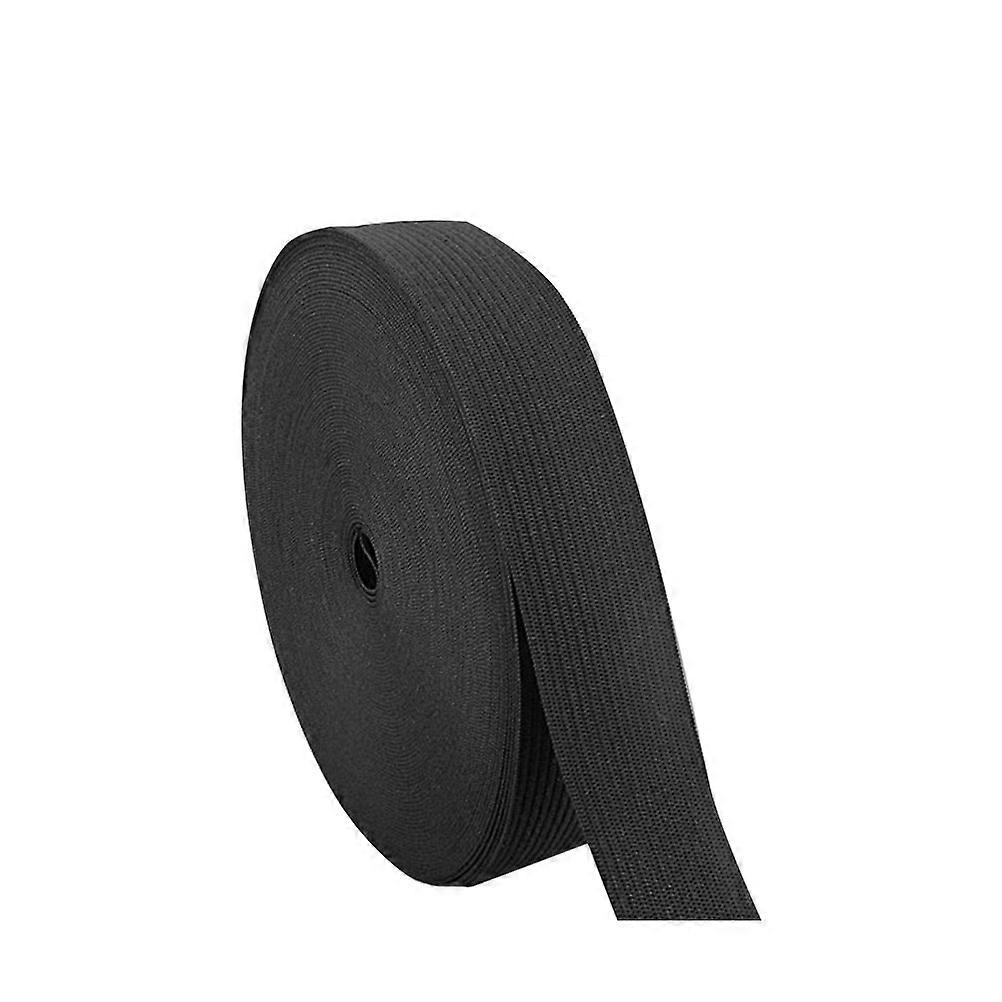 Black Polyester Elastic Band for Clothing 30 Meters Stretchy Durable Sewing Accessory 2cm