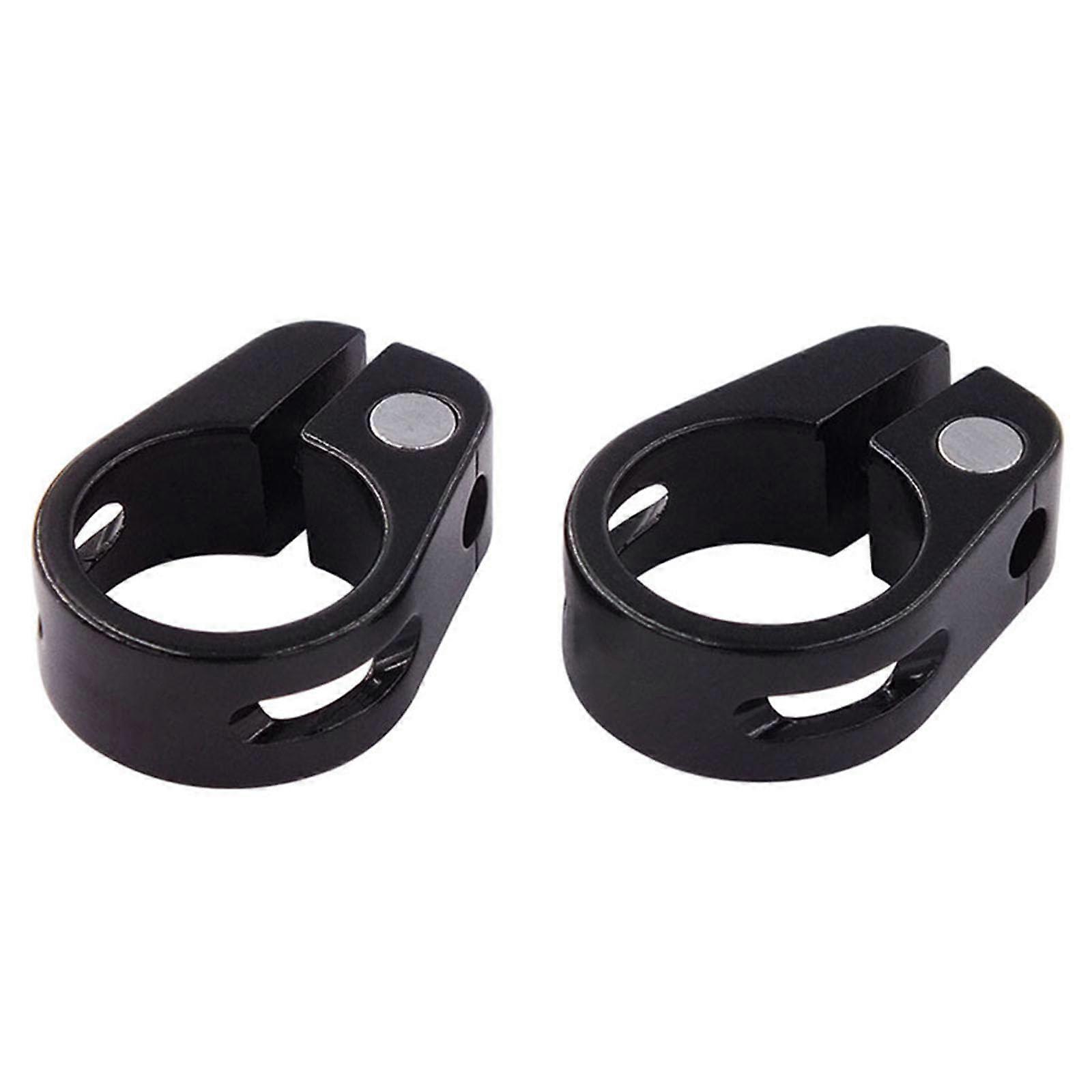 Aluminum alloy bicycle seat post clamp, folding bicycle seat clamp, for improved riding experience, 2 pieces