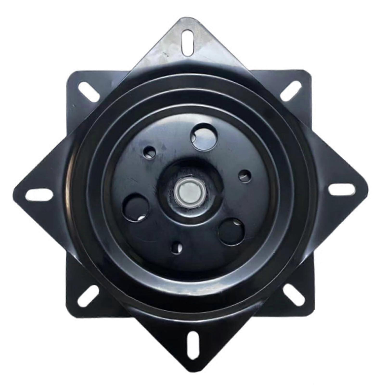 Square Heavy Duty Swivel Plate 360 Degree Rotating Square Plate Seat Spinal Base Mount for Chair and Stool 6 Inch