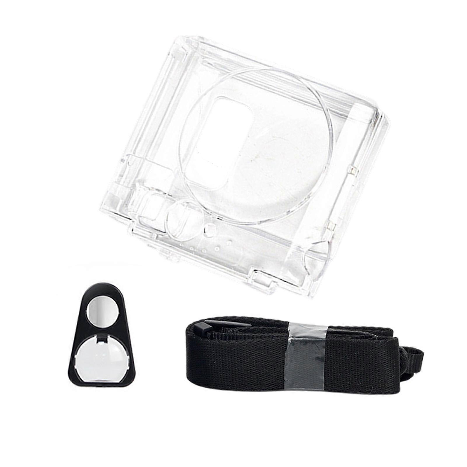 Clear Protective Cover for Mini99 Camera Case with Shoulder Strap Durability Scratch Resistant PC Shell Multicolor