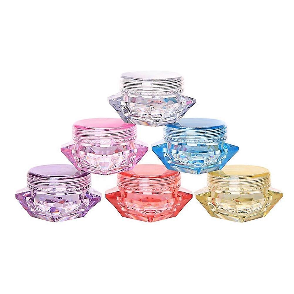 Diamond Shape Travel Bottles with Wide Mouth for Easy Refilling Safe and for Makeup Shampoo 5g