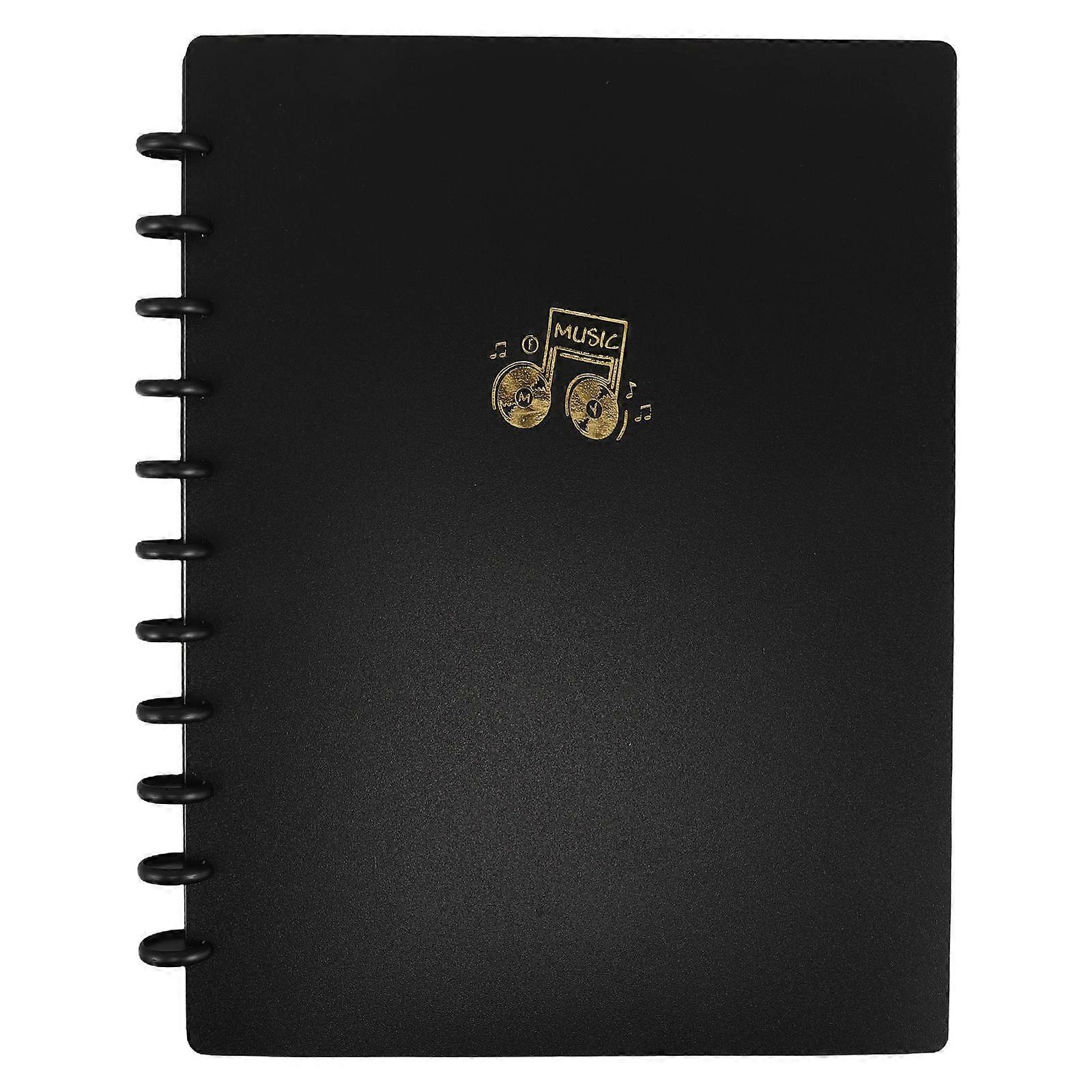 Thickened Music Page Holder Book Clip for Musicians Multi-Page View Sheet Music Holder A4 Size Black Color 1Pcs