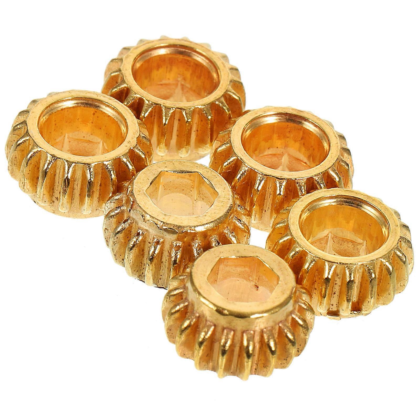 Guitar Tuner Gear String Tension Adjustment Iron Hexagonal Hole Professional Design 6Pack