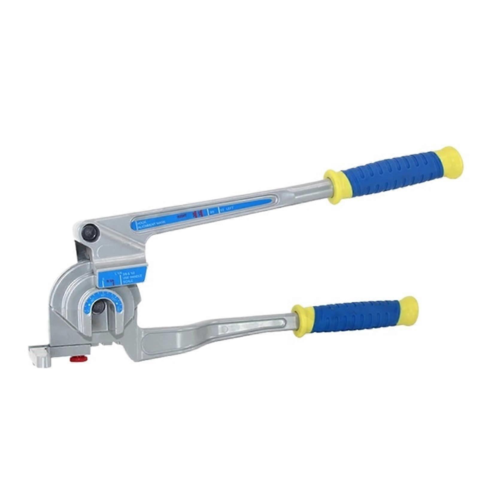 180° ThreeSlot ThreeinOne MultiPurpose Pipe Bender for Copper, Brass, and Aluminium Tubes (Blue)