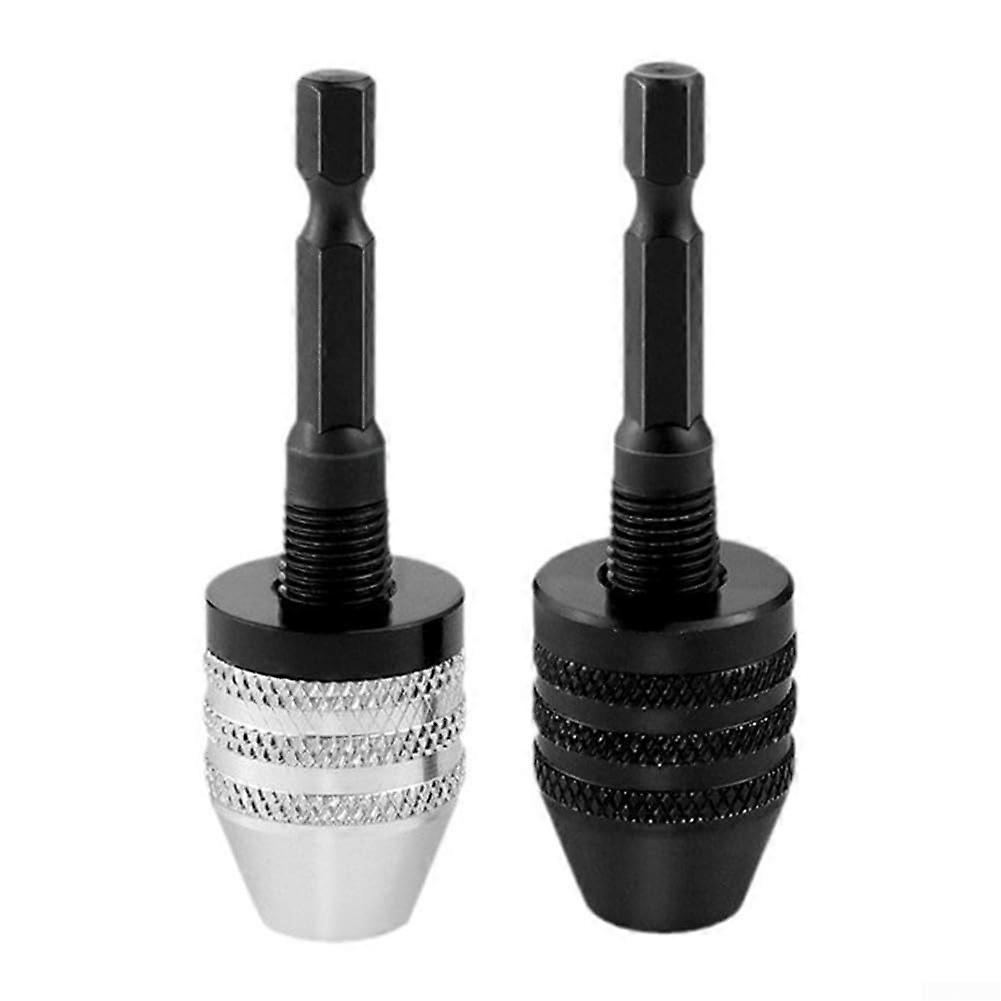 Schnellspannbohrfutter Umrüstsatz 2 Bohreradapter mit Schnellfunktion 0.3-6.5 mm für Bohrmaschinenadapter