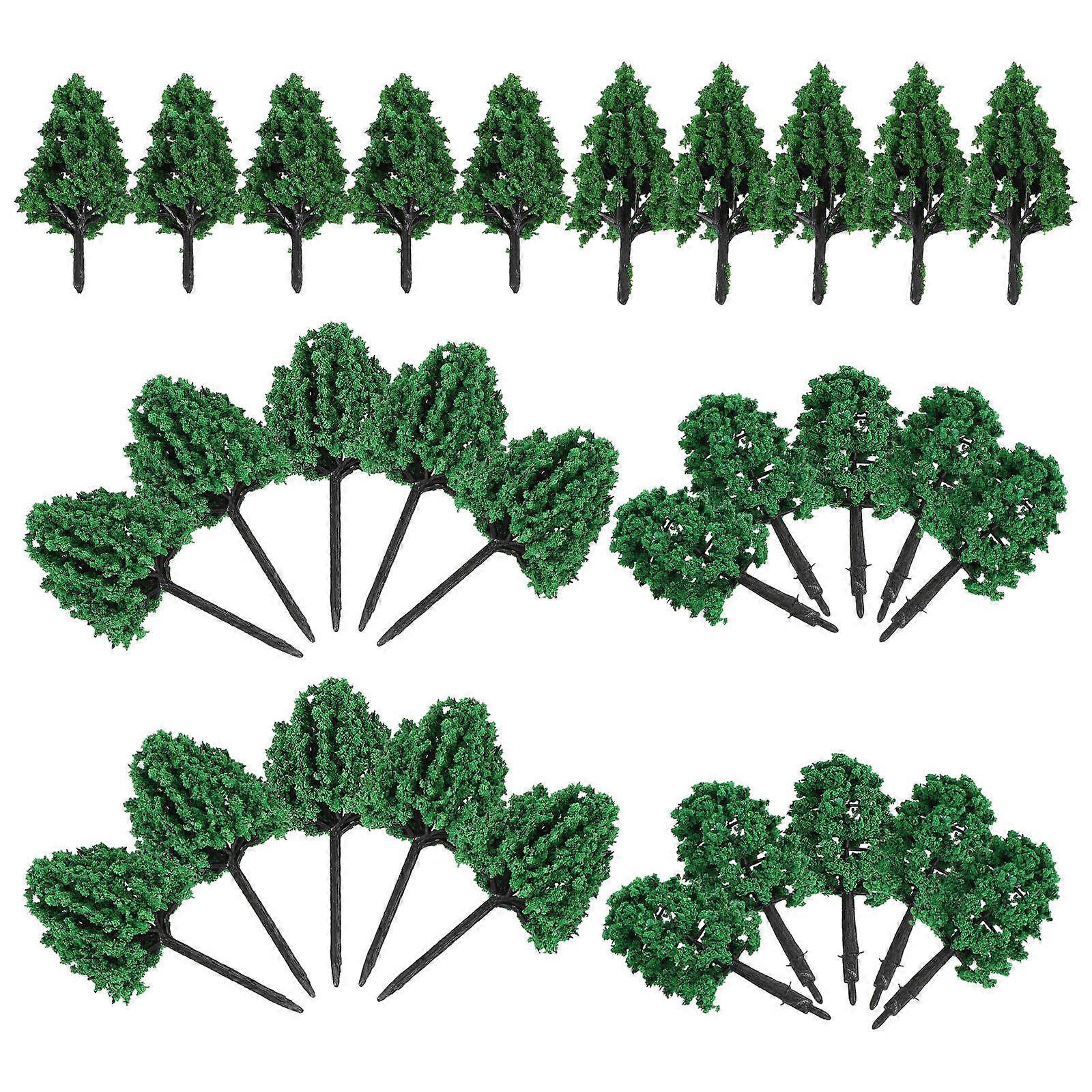 Miniature Scene Trees Model Trees For Building Models Realistic Green 9.00X5.00X5.00CM Decoration 1Set