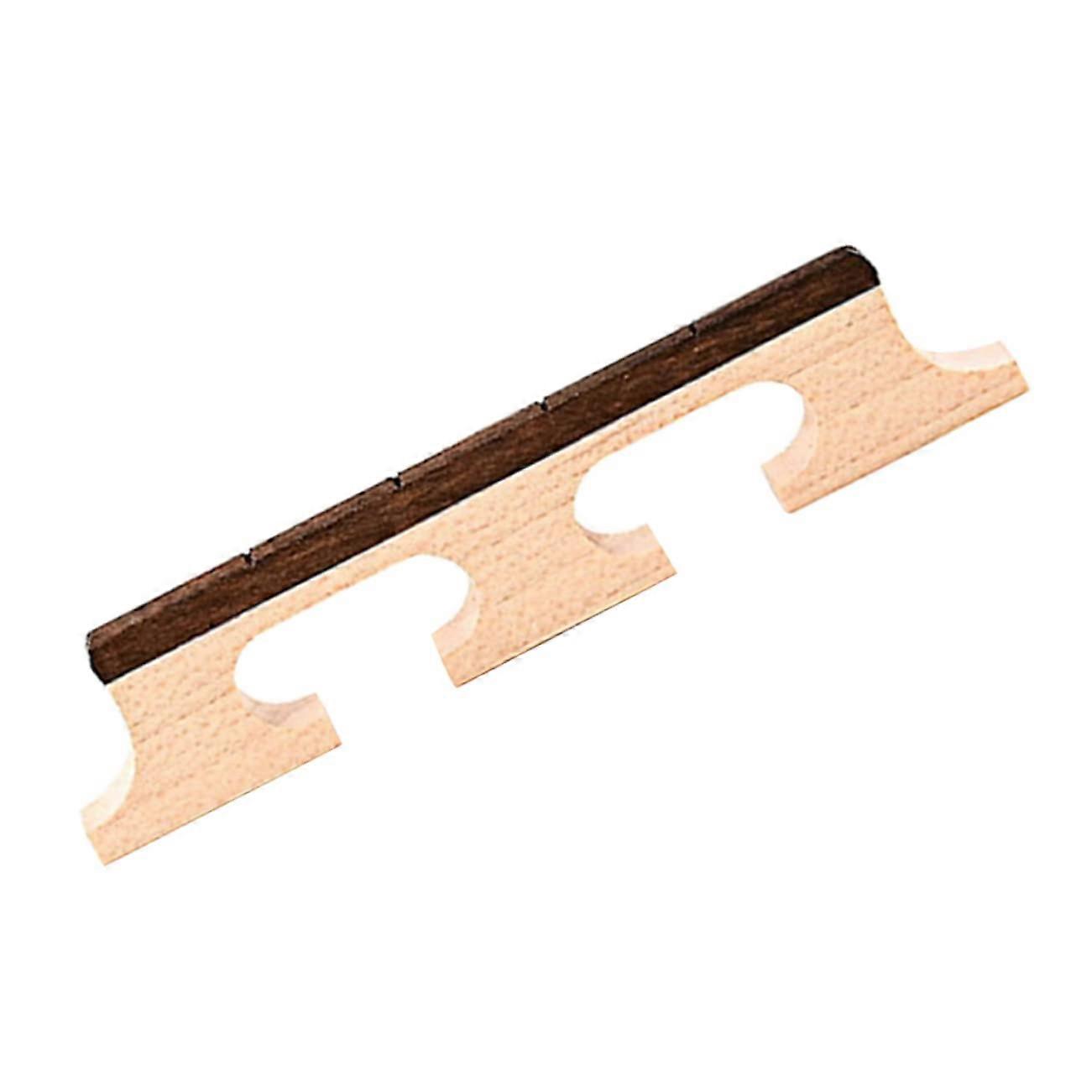 3 Piano Bridge Banjo Bridge Tailpiece for Ukulele - Wooden Brown Replacement Part for Violin Maker Tools