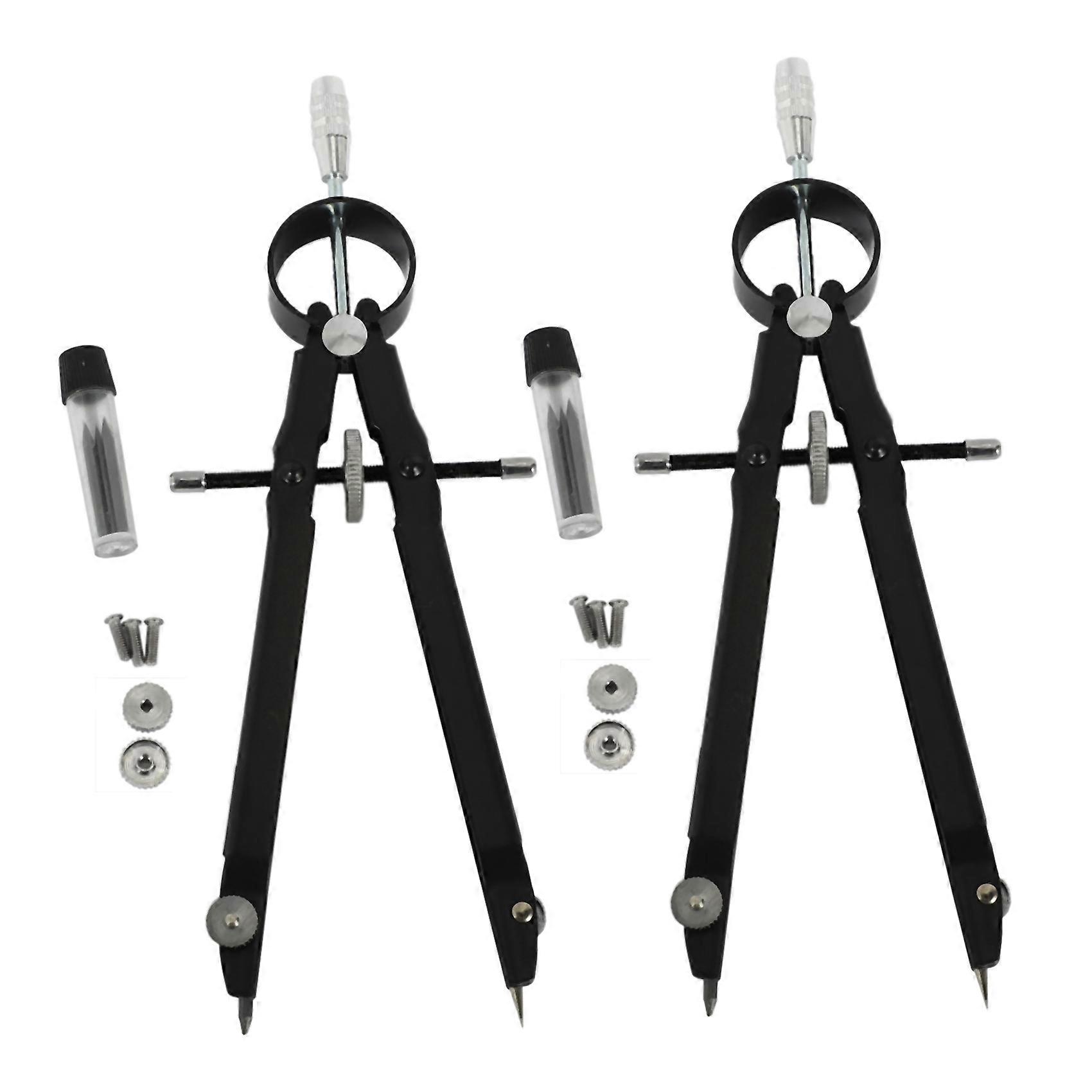 Professional Compass, Compass Geometry Set with Lock, Math and Precision Compass, Metal and for Soli
