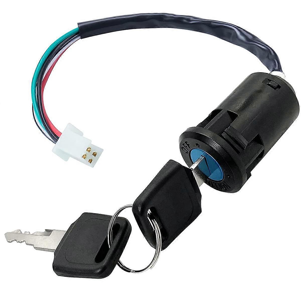 Motorcycle Ignition Switch with Key 4 Wire for TaoTao Buyang Coolsport Kazuma Sunl 50cc250cc ATV Dirt Bike