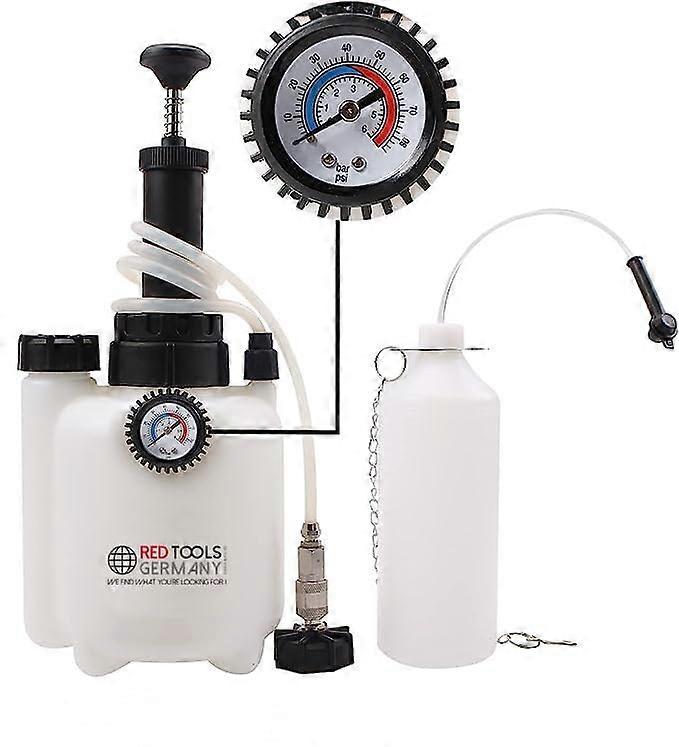 3L Brake Bleeder With 1L Collection Tank For Car And Motorcycle, One-Man Operation, Bleeding Set E20, Diameter 44 Mm