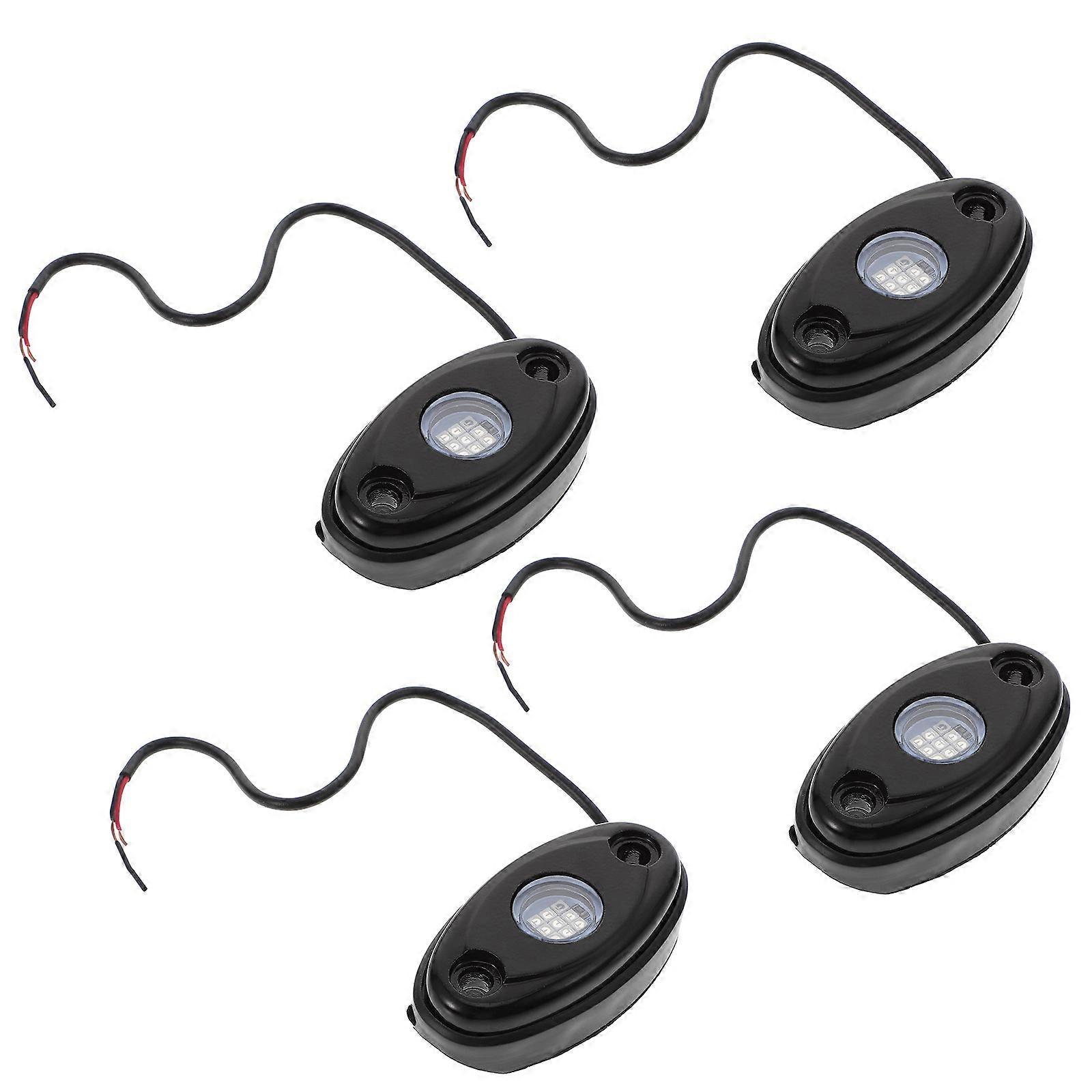 Truck Accessories Rock Light Kit Under Car Lights Romantic Atmosphere Gradient Color Strobe 4Pcs