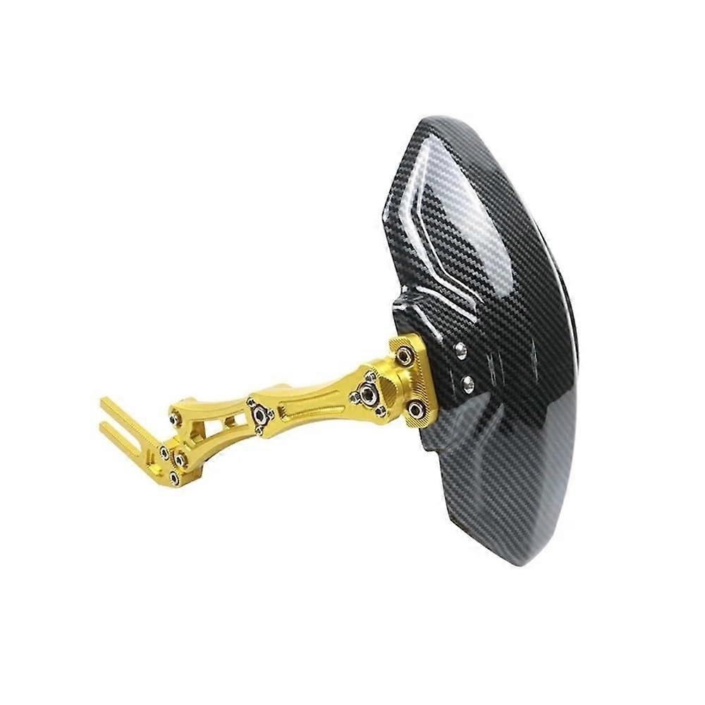 Motorcycle Rear Fender Mudguard Universal Rear Fender Extension Splash Guard CNC Aluminum Bracket For Monkey M3 M5 Maverick U1 N1s Yellow with Bracket